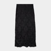 Jupe midi dentelle noir femme