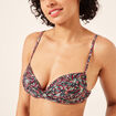 Haut de maillot push up coordonable multicolore femme