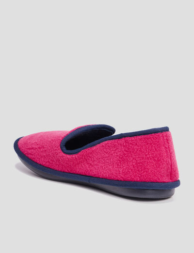 Chaussons à bout rond rose femme