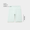 Short cycliste de sport taille haute bleu turquoise femme
