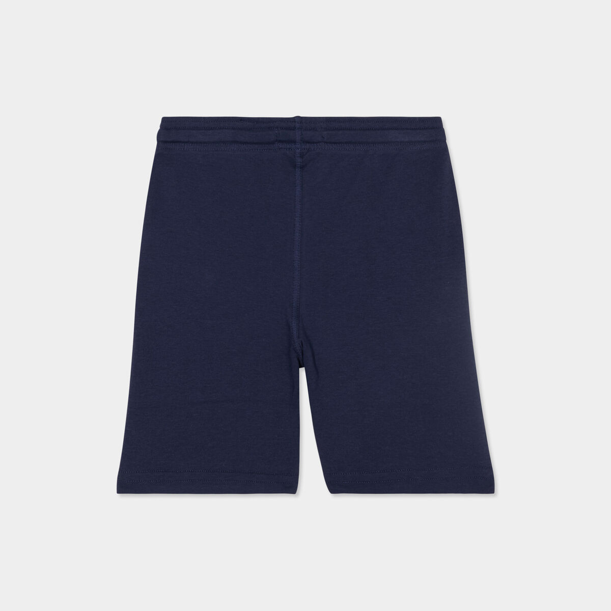 Short jogging droit taille élastiquée bleu marine garçon