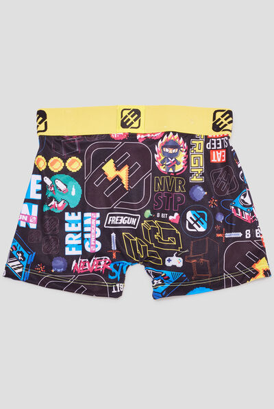 Boxer Freegun noir garçon