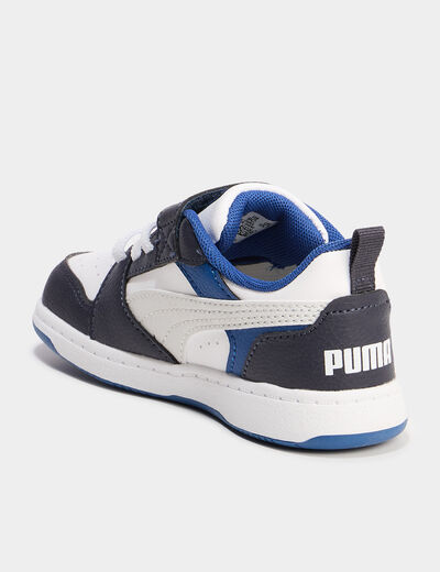 Tennis basses Puma Rebound V6 bleu fonc&eacute; gar&ccedil;on