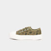 Tennis basses en toile vert kaki gar&ccedil;on