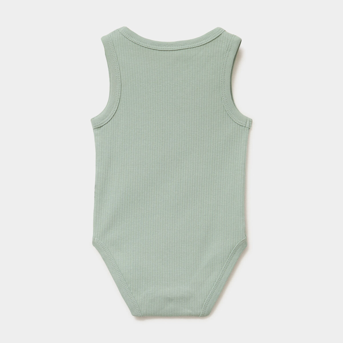 Lot 3 bodies coton c&ocirc;tel&eacute; sans manches vert kaki b&eacute;b&eacute;