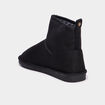 Bottines fourr&eacute;es plates noir femme
