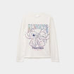 T-shirt manches longues coton Stitch ivoire fille