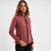 Blouson &agrave; capuche d&eacute;perlant fourr&eacute; vieux rose femme