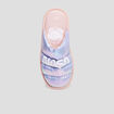 Chaussons mules holographiques NASA bleu femme