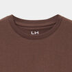T-shirt en coton manches courtes marron fonc&eacute; gar&ccedil;on