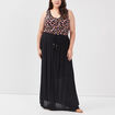 Jupe longue noir femme grande taille