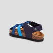 Sandales en cuir bleu marine bébé garçon