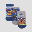 Lot 3 paires chaussettes Paw Patrol bleu garçon