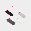 Lot 5 paires chaussettes invisibles multicolore femme