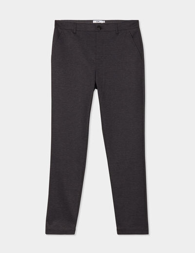 Pantalon chino slim noir homme