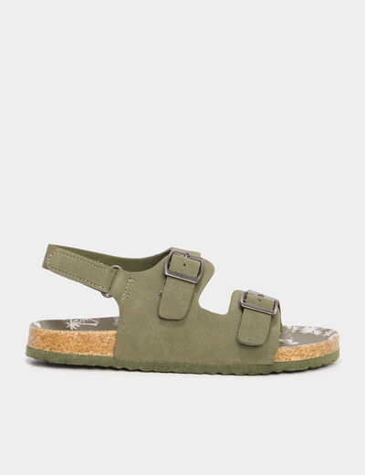 Sandales vert kaki garçon