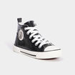 Baskets montantes zipp&eacute;es bout renforc&eacute; noir fille