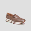 Loafers compensées marron femme