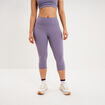 Legging corsaire de sport stretch violet femme