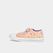 Tennis basses à scratchs en toile multicolore fille
