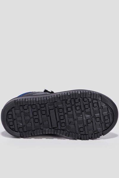 Baskets montantes zippées noir garçon