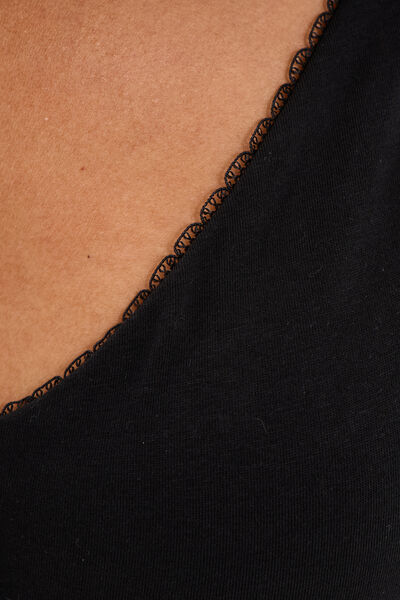 Soutien-gorge foulard coton majoritaire noir femme