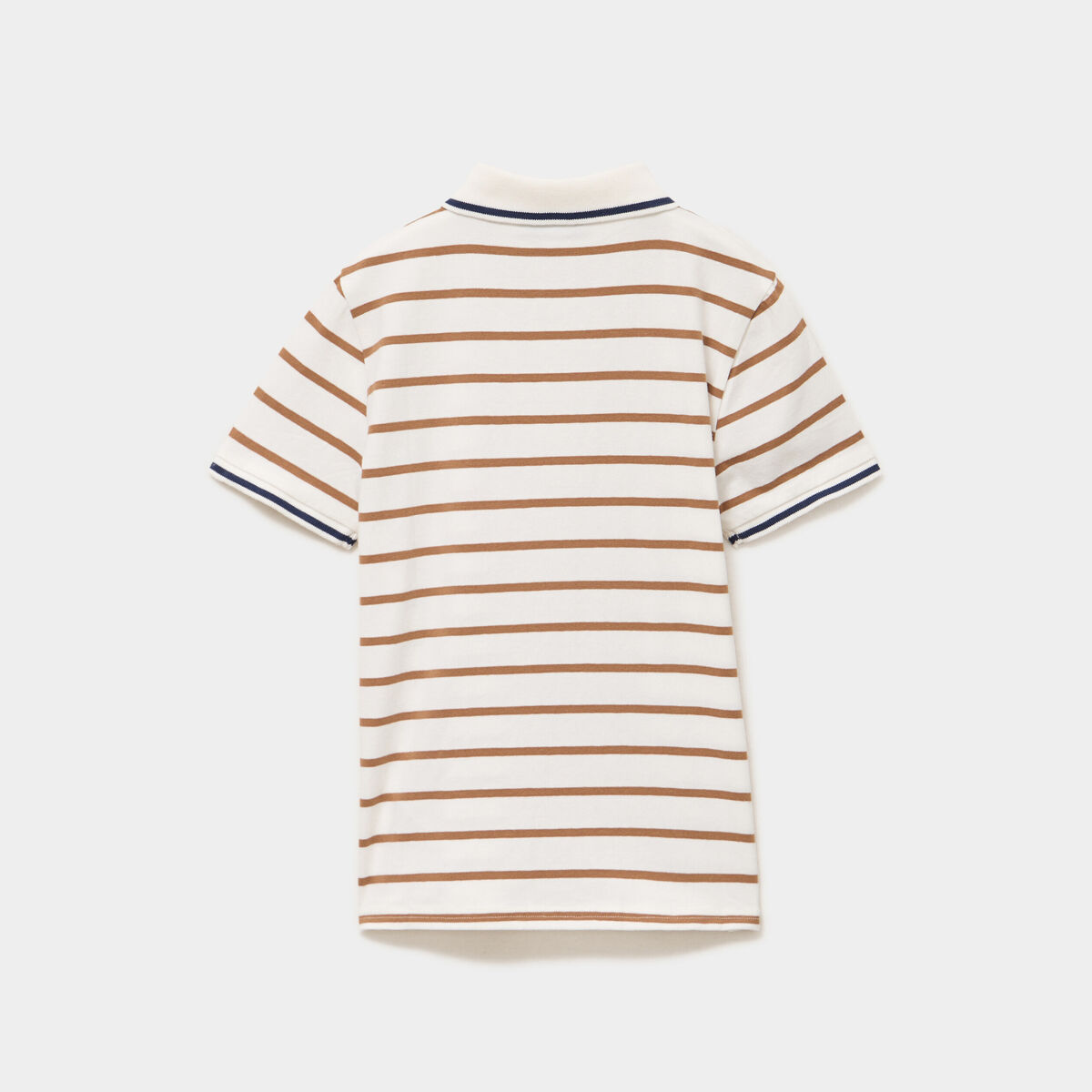 Polo manches courtes ecru gar&ccedil;on