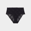 Culotte dentelle taille haute noir femme