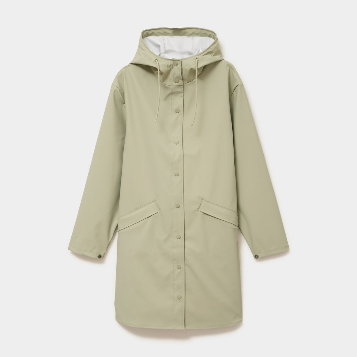 Parka imperm&eacute;able coupe-vent &agrave; capuche vert kaki femme