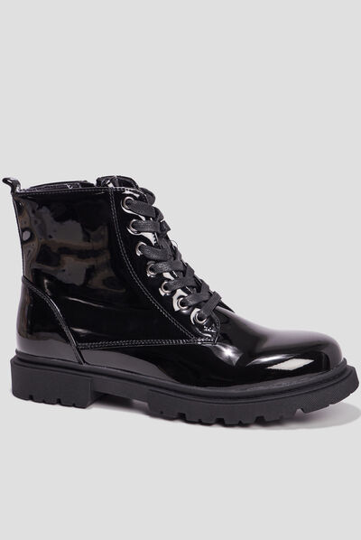 Bottines vernies zippées Liberto noir fille