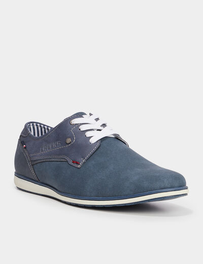 Derbies à lacets bleu marine homme
