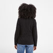 Veste blazer droite boutonn&eacute;e 2 poches noir femme