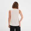 Débardeur col en V sans manches rose clair femme