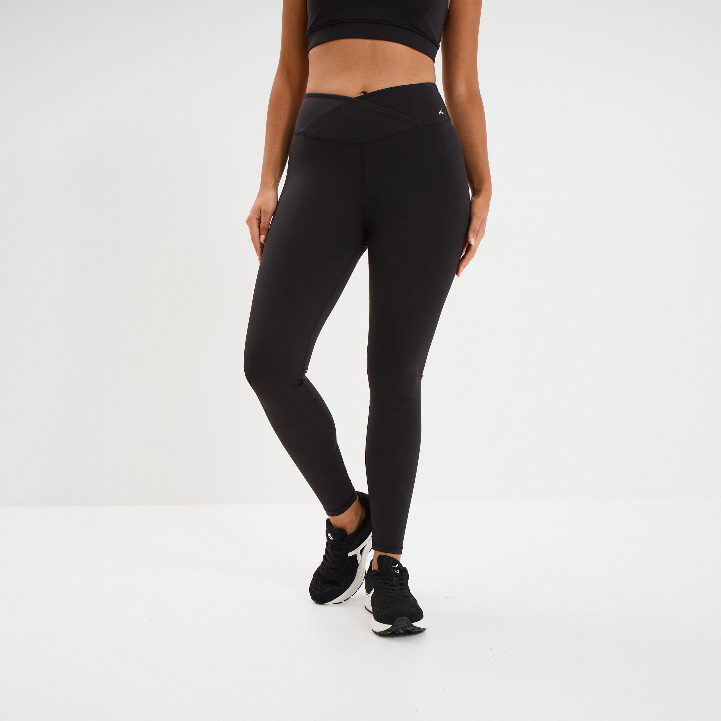 Legging de sport taille haute noir femme