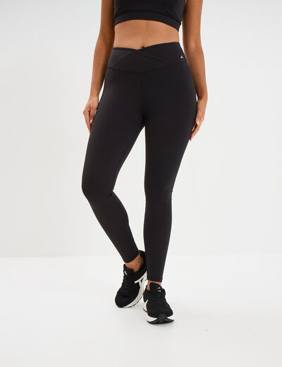 Legging de sport taille haute noir femme