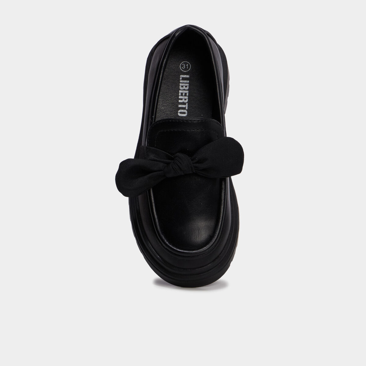 Mocassins avec noeuds noir fille