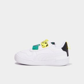 tennis basses a scratchs puma blanc bebeg Tennis basses à scratchs Puma blanc bébé garçon