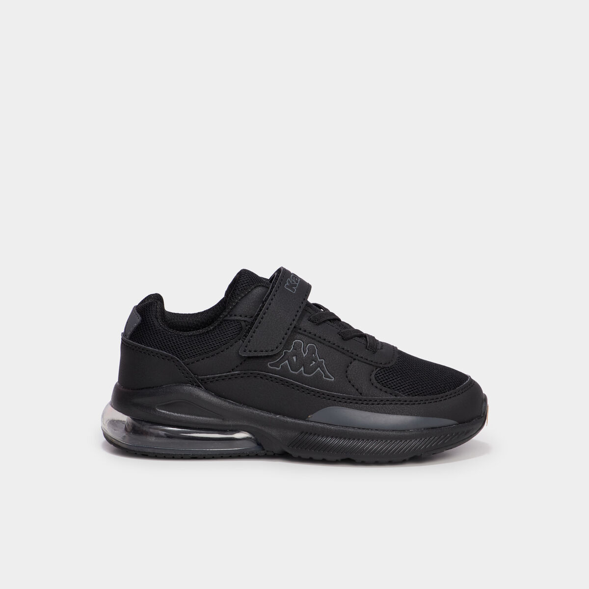 Baskets running &agrave; scratchs Kappa noir gar&ccedil;on