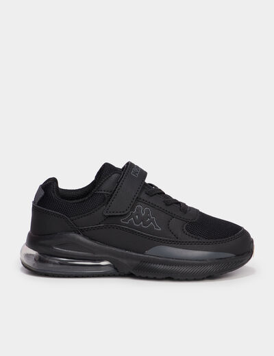 Baskets running &agrave; scratchs Kappa noir gar&ccedil;on