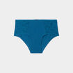 Shorty en coton bleu canard femme grande taille