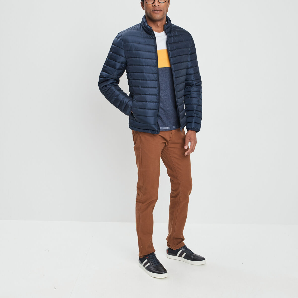 Doudoune droite Creeks bleu marine homme