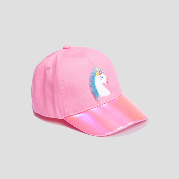 Casquette rose fushia fille