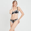 Tanga avec dentelle noir femme