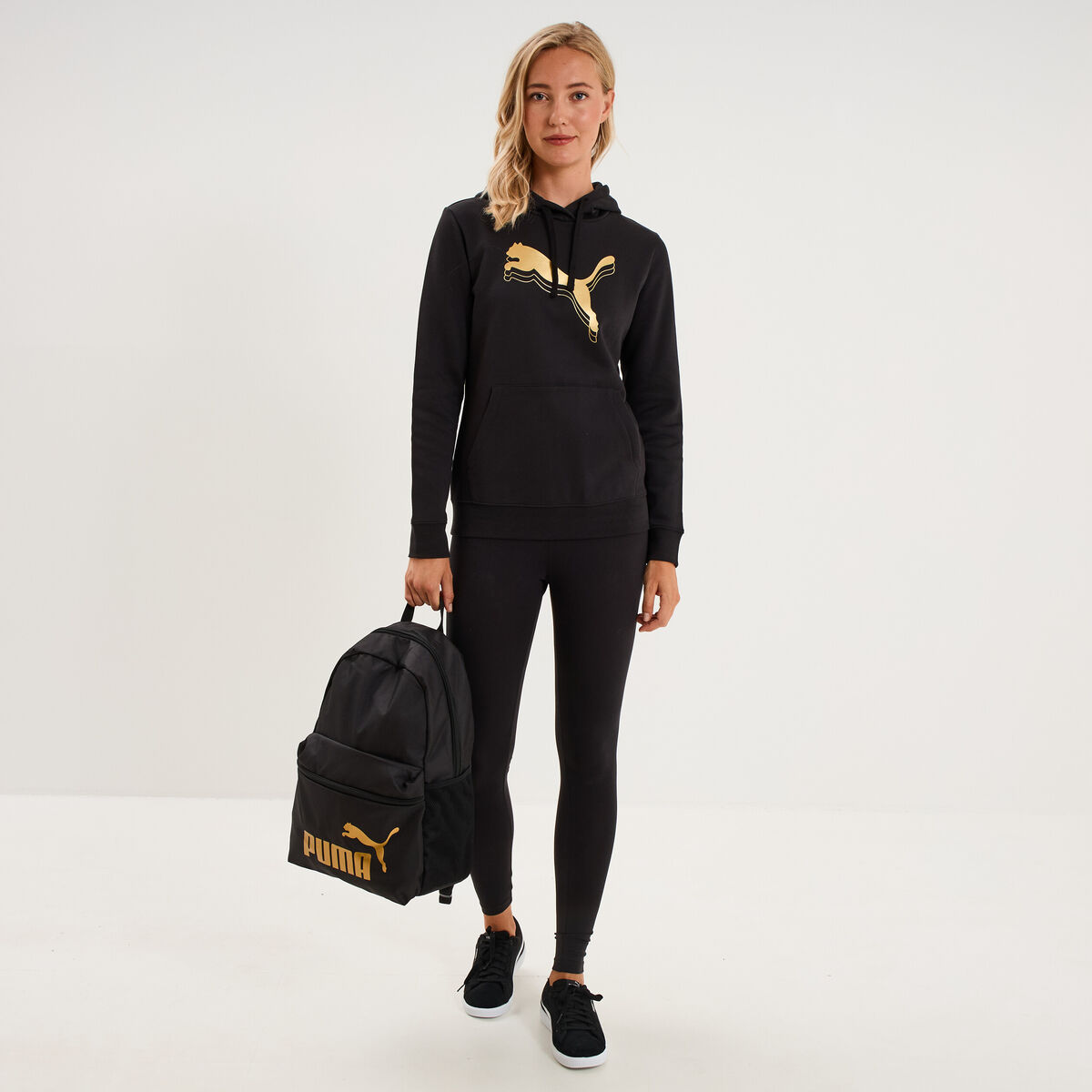 Legging stretch coton majoritaire Puma noir femme