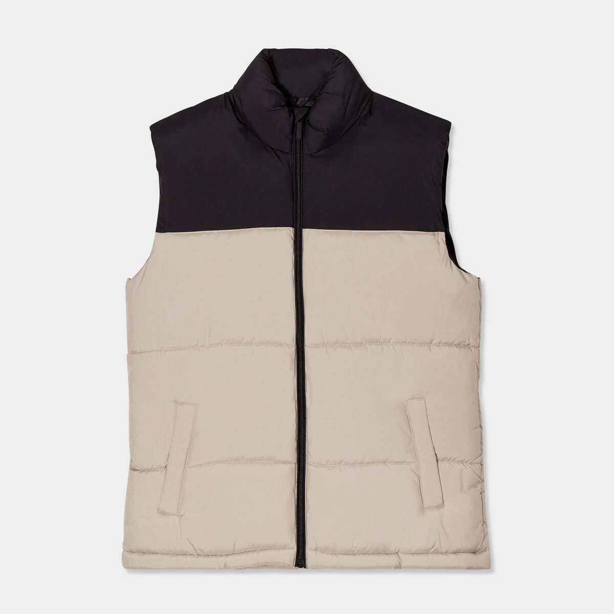 Doudoune sans manches doublée Liberto beige homme