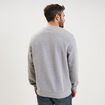 Sweat molleton col rond gris clair homme