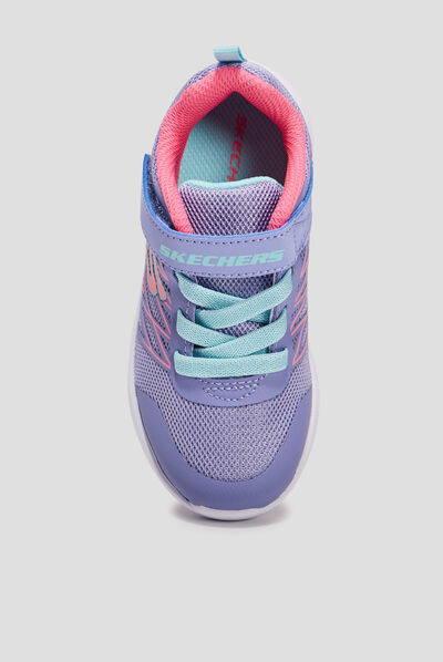 Baskets running Skechers Blod Delight bleu lavande fille