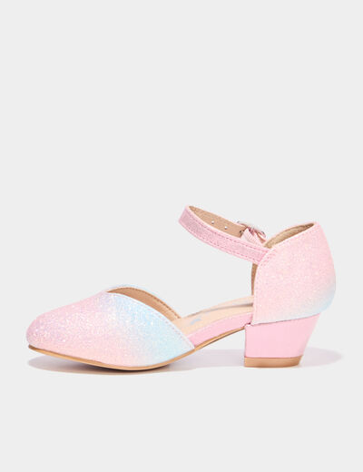Babies c&eacute;r&eacute;monie &agrave; talons paillettes multicolore fille
