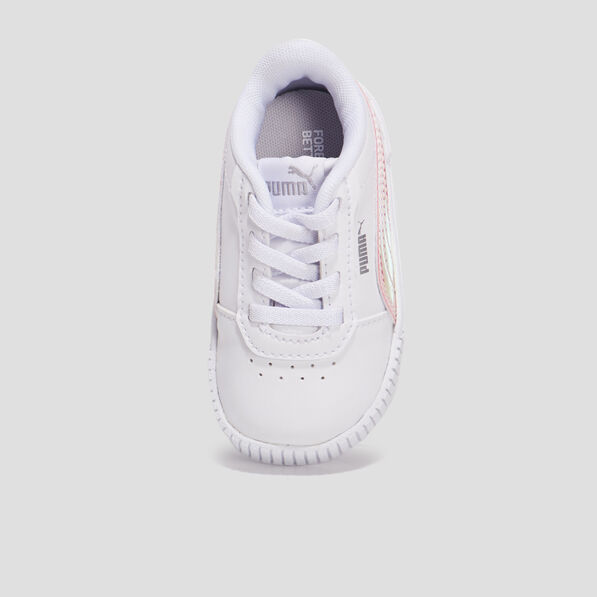 tennis a lacets puma carina 20 blanc bebef Tennis à lacets Puma Carina 2.0 blanc bébé fille