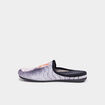 Chaussons mules à motif gris femme
